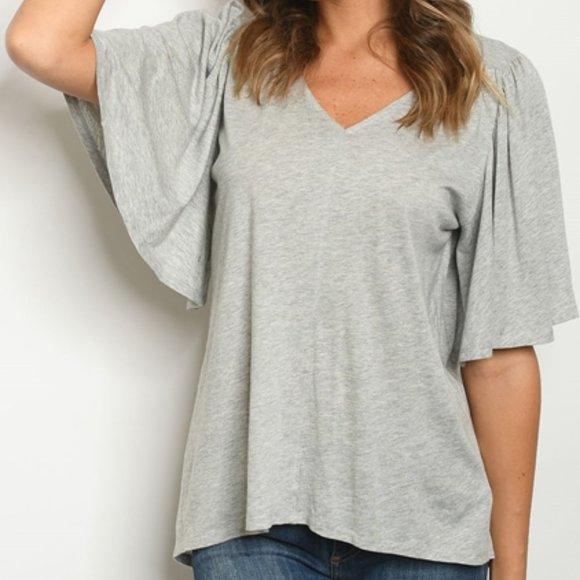 Trend Setter Diva Boutique Tops - GREY TOP